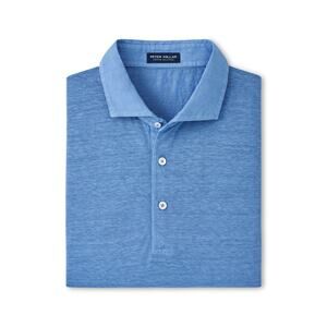 BNWT Peter Millar Men's Regatta Blue Greystone Short Sleeve Polo! SZ XL